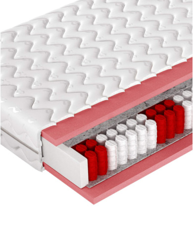 Materac Pocket Plus, 100x200 cm, pianka poliuretanowa, sprężyny kieszeniowe, zdejmowany pokrowiec, H2, WERSAL Materac Pocket Plus, 100x200 cm, pianka poliuretanowa, sprężyny kieszeniowe, zdejmowany pokrowiec, H2, WERSAL
