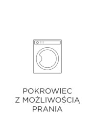 Materac Standard Kokos, 140x200 cm, dwustronny, kokos, sprężyny bonelowe, zdejmowany pokrowiec, H2/H3, WERSAL