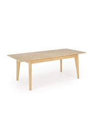 Stół Edmondo, rozkładany, dąb naturalny, 160-240/90/75 cm