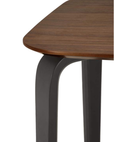 Stół prostokątny Pedro, 160/90/75 cm, orzech/czarny, HALMAR Stół prostokątny Pedro, 160/90/75 cm, orzech/czarny, HALMAR