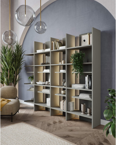 Regał Fitt FL-01P, prawy z oświetleniem, metalic ciemny/ metalic jasny, LENART Regał Fitt FL-01P, prawy z oświetleniem, metalic ciemny/ metalic jasny, LENART