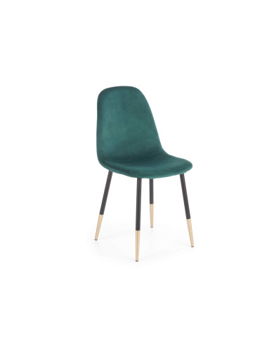 Krzesło K379 Ciemnozielone/złote-1 Krzesło K379 Ciemnozielone/złote-1