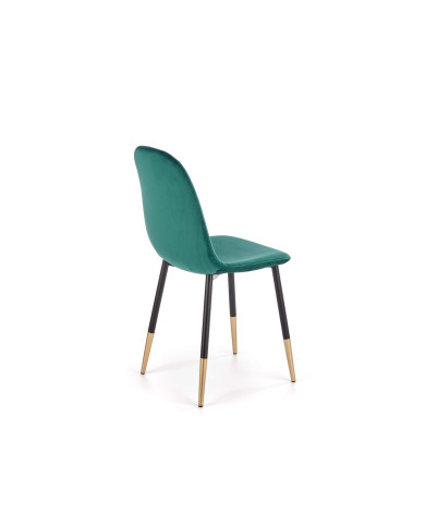 Krzesło K379 Ciemnozielone/złote-4 Krzesło K379 Ciemnozielone/złote-4