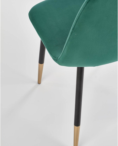 Krzesło K379 Ciemnozielone/złote-5 Krzesło K379 Ciemnozielone/złote-5