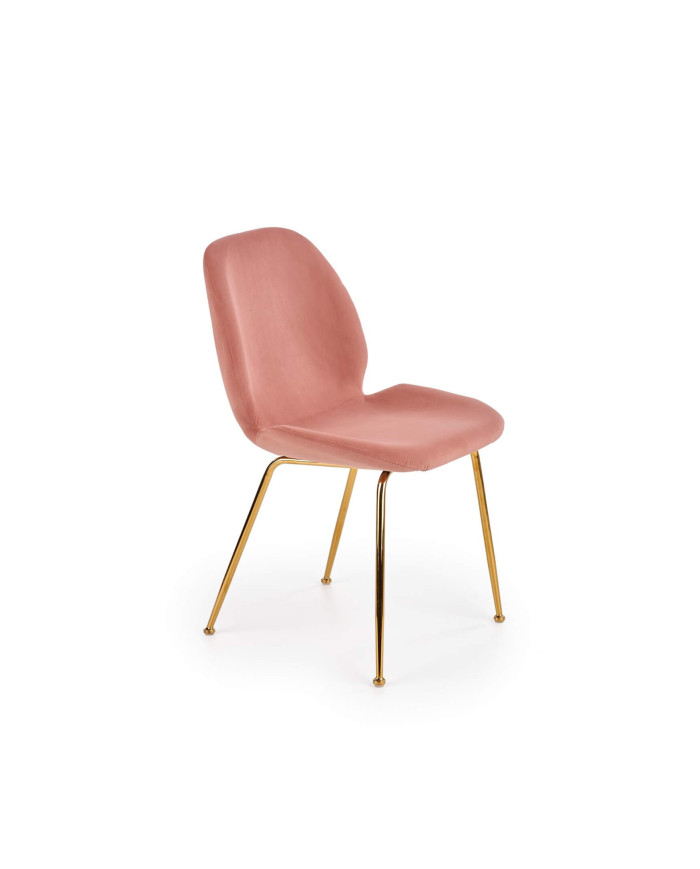 Krzesło K381 Różowe/złote-1