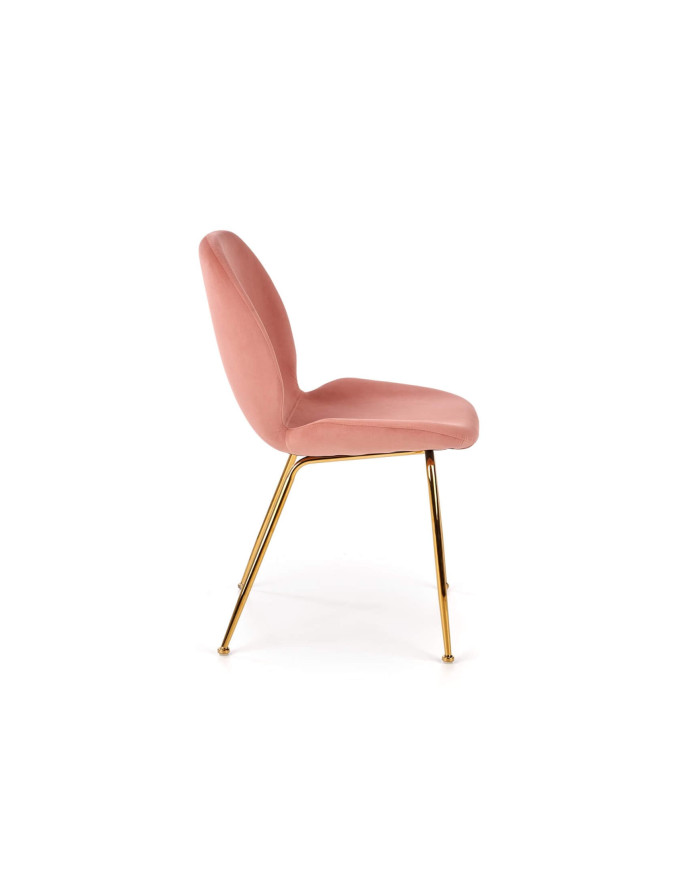 Krzesło K381 Różowe/złote-3