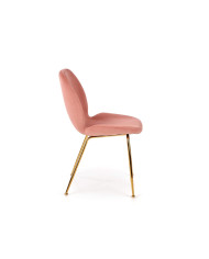 Krzesło K381 Różowe/złote-3