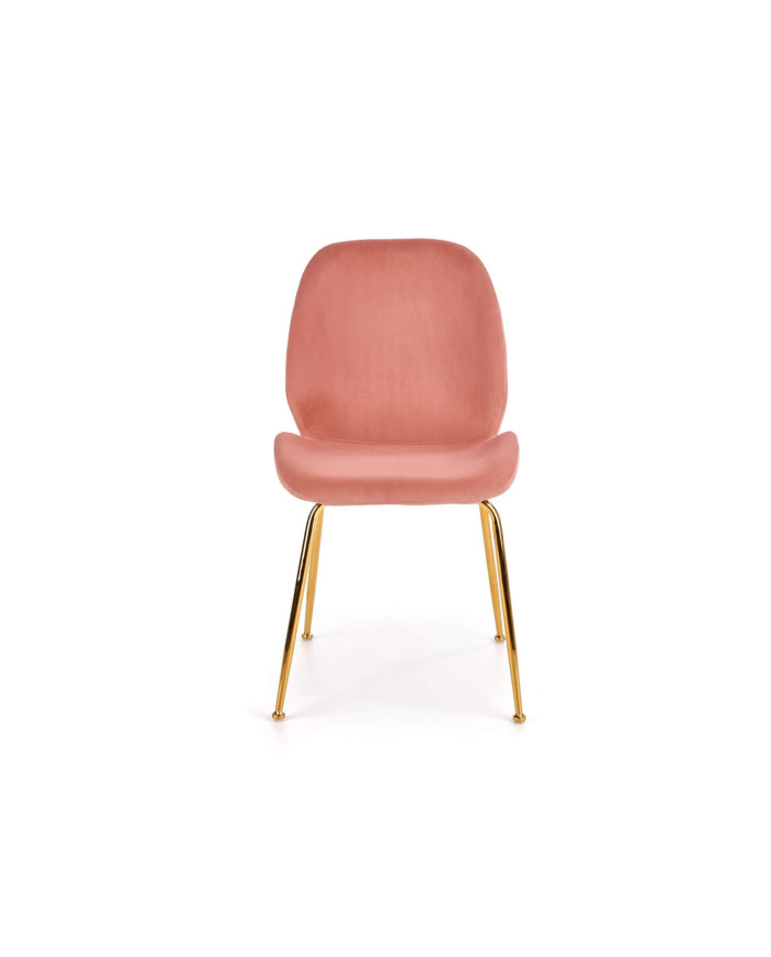 Krzesło K381 Różowe/złote-2