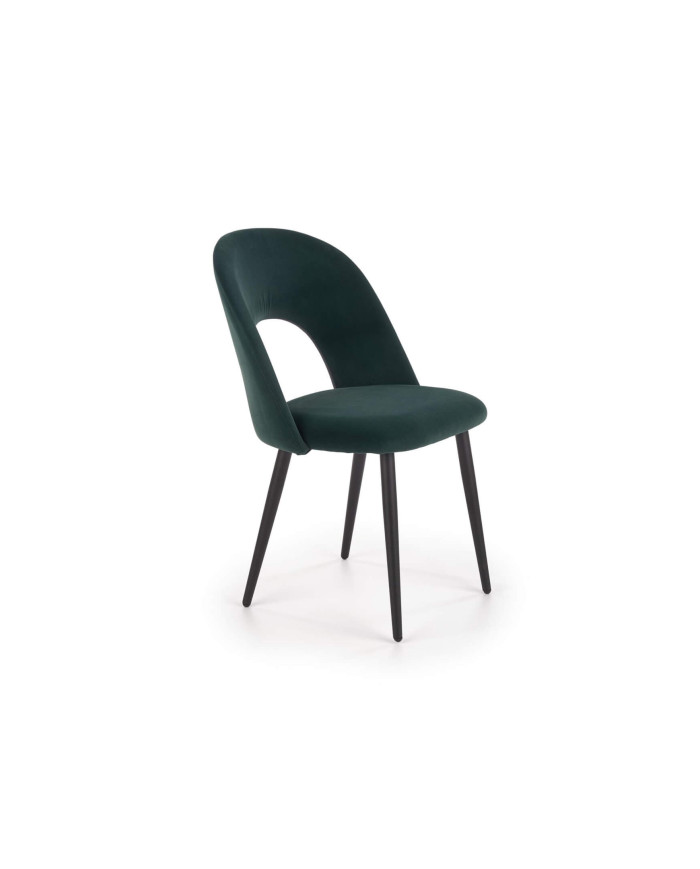 Krzesło K384 Ciemnozielone/czarne-1