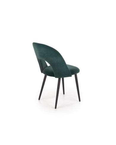 Krzesło K384 Ciemnozielone/czarne-4 Krzesło K384 Ciemnozielone/czarne-4