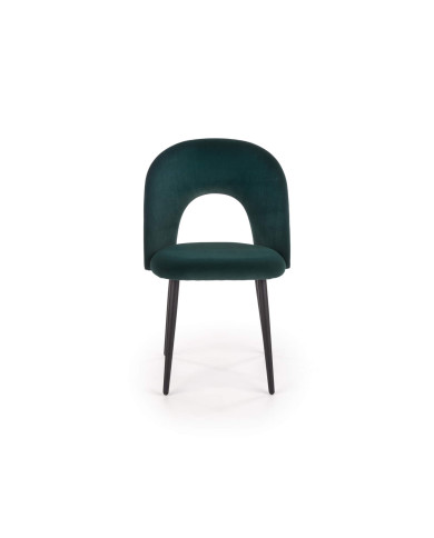 Krzesło K384 Ciemnozielone/czarne-2 Krzesło K384 Ciemnozielone/czarne-2