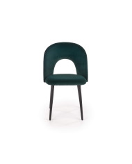 Krzesło K384 Ciemnozielone/czarne-2