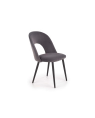 Krzesło K384 Popielate/czarne-1