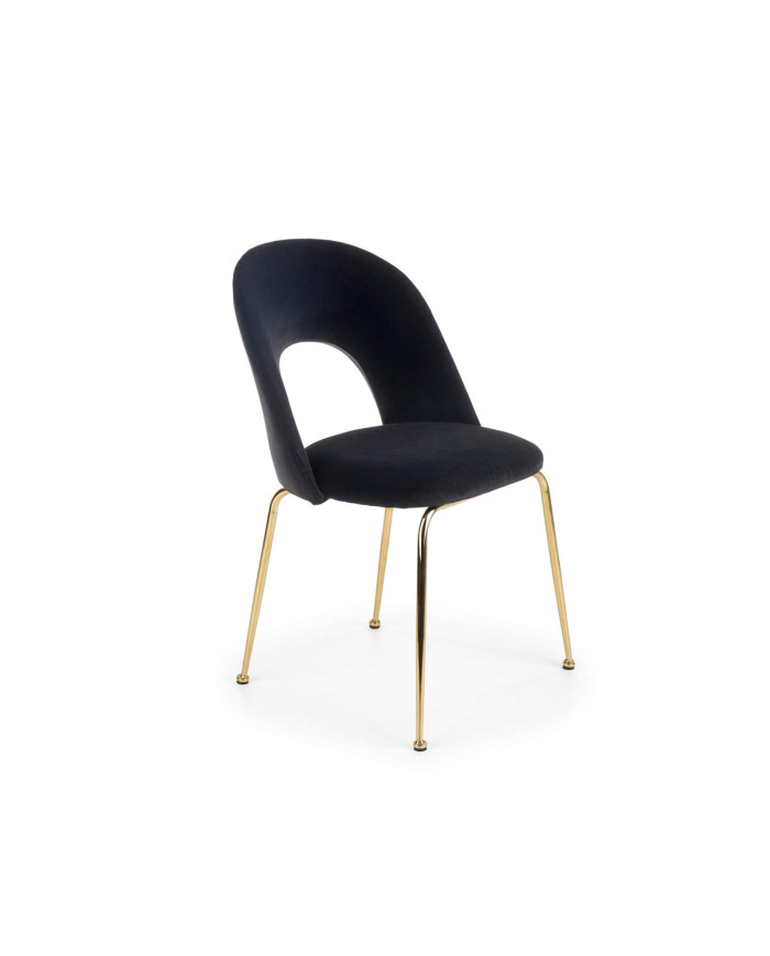Krzesło K385 Czarne/złote-1