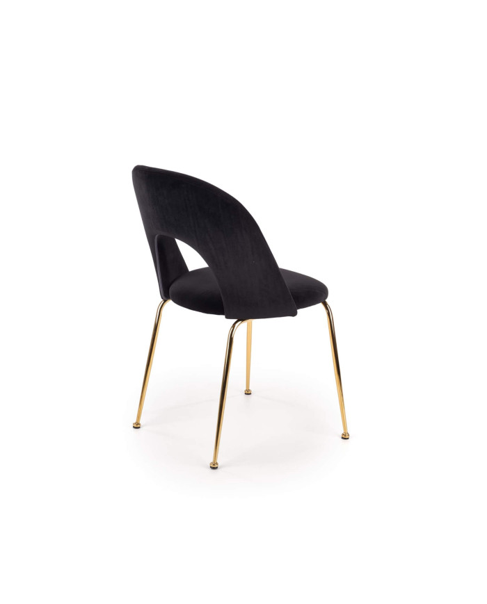 Krzesło K385 Czarne/złote-4