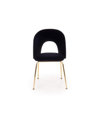 Krzesło K385 Czarne/złote-2