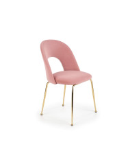 Krzesło K385 Różowe/złote-1