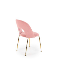 Krzesło K385 Różowe/złote-4