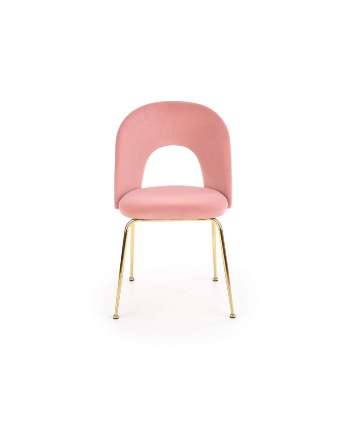 Krzesło K385 Różowe/złote-2