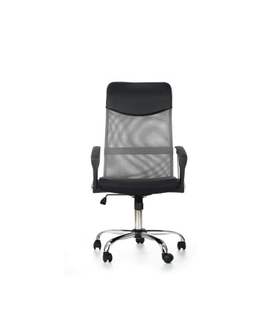 Fotel biurowy z podłokietnikami Vire, popielaty, mechanizm Tilt, tkanina membranowa, siatka, HALMAR Fotel biurowy z podłokietnikami Vire, popielaty, mechanizm Tilt, tkanina membranowa, siatka, HALMAR