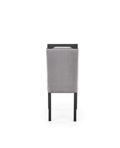 Nowoczesne krzesło Clarion 2 z uchwytem, popielate, Monolith 85, czarne drewniane nogi, HALMAR Nowoczesne krzesło Clarion 2 z uchwytem, popielate, Monolith 85, czarne drewniane nogi, HALMAR