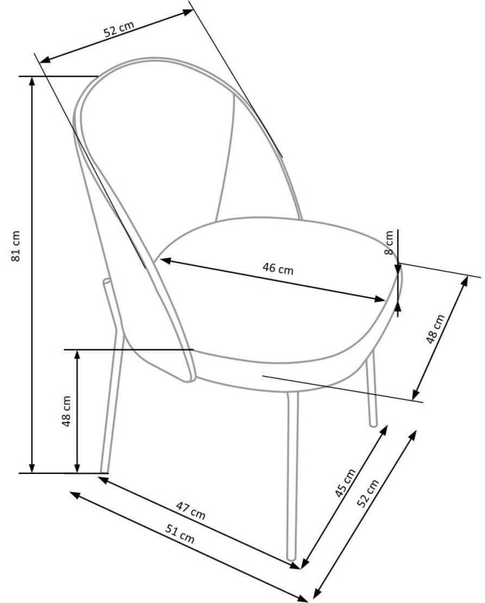 Krzesło K451 Popielate/jasny orzech