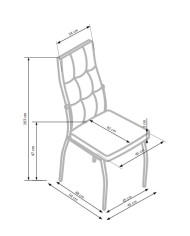 Krzesło K334 Popielate/ czarne