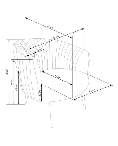 Fotel Crown, czarny, zaoblone oparcie, dekoracyjne przeszycia, metalowe złote nogi, HALMAR Fotel Crown, czarny, zaoblone oparcie, dekoracyjne przeszycia, metalowe złote nogi, HALMAR