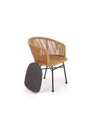 Krzesło K400 Naturalne/popielate-2