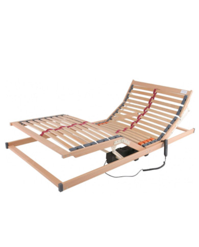 Stelaż do łóżka, elektrycznie regulowany, 90x200 cm, listwy sprężynujące, regulacja twardości oraz wysokości, COMFORTEO Stelaż do łóżka, elektrycznie regulowany, 90x200 cm, listwy sprężynujące, regulacja twardości oraz wysokości, COMFORTEO