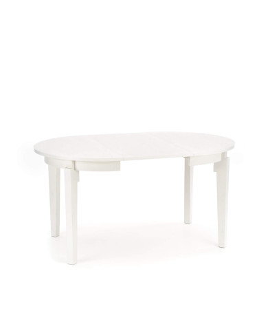 Stół okrągły Sorbus, rozkładany, 100-200/100/77 cm, biały, HALMAR Stół okrągły Sorbus, rozkładany, 100-200/100/77 cm, biały, HALMAR