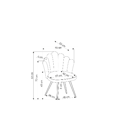 Nowoczesne krzesło K552, beżowe, pionowe przeszycia, czarne metalowe nogi, HALMAR Nowoczesne krzesło K552, beżowe, pionowe przeszycia, czarne metalowe nogi, HALMAR