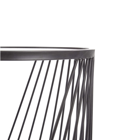 Stoliki kawowe Antilla, 2w1, szklane dymione blaty, metalowa czarna podstawa, HALMAR Stoliki kawowe Antilla, 2w1, szklane dymione blaty, metalowa czarna podstawa, HALMAR