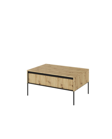 Stolik kawowy Trend TR-09, otwierana klapa, front MDF frezowany, dąb artisan/ czarny, LENART Stolik kawowy Trend TR-09, otwierana klapa, front MDF frezowany, dąb artisan/ czarny, LENART