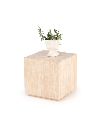 Stolik kawowy Travertinio S, kwadratowy, trawertyn, 45x45x45 cm, HALMAR Stolik kawowy Travertinio S, kwadratowy, trawertyn, 45x45x45 cm, HALMAR