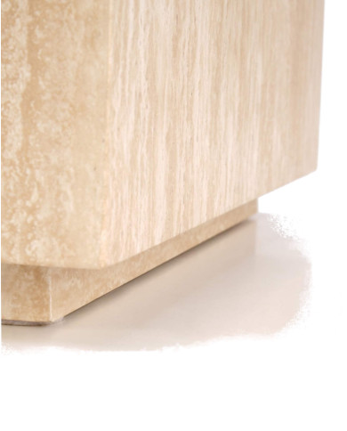 Stolik kawowy Travertinio, kwadratowy, trawertyn, 60x60x36 cm, HALMAR Stolik kawowy Travertinio, kwadratowy, trawertyn, 60x60x36 cm, HALMAR