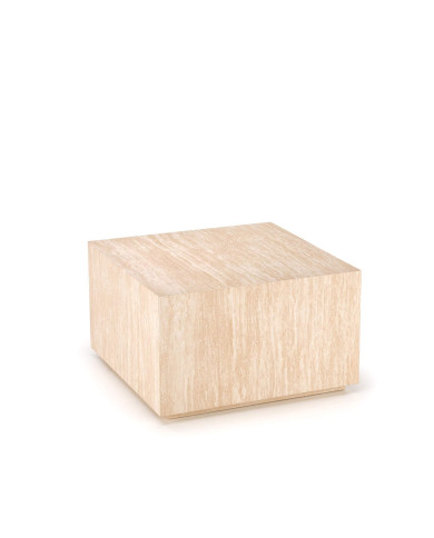 Stolik kawowy Travertinio, kwadratowy, trawertyn, 60x60x36 cm, HALMAR Stolik kawowy Travertinio, kwadratowy, trawertyn, 60x60x36 cm, HALMAR