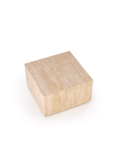 Stolik kawowy Travertinio, kwadratowy, trawertyn, 60x60x36 cm, HALMAR Stolik kawowy Travertinio, kwadratowy, trawertyn, 60x60x36 cm, HALMAR