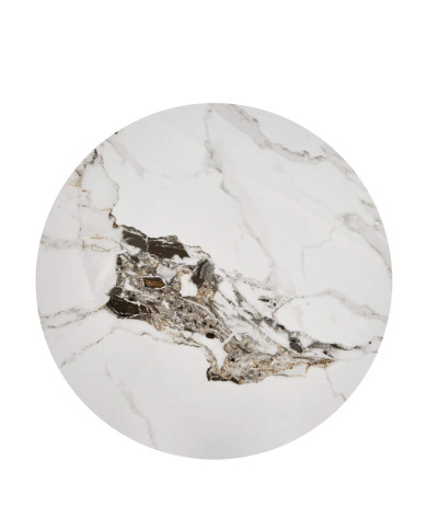 Stolik kawowy Rosa, biały marmur/popielaty marmur/złoty, okrągły, HALMAR Stolik kawowy Rosa, biały marmur/popielaty marmur/złoty, okrągły, HALMAR