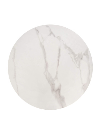 Stoliki kawowe Osario 2w1, biały marmur, okrągłe, metalowa biała podstawa, HALMAR Stoliki kawowe Osario 2w1, biały marmur, okrągłe, metalowa biała podstawa, HALMAR
