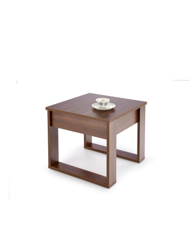 Stolik kawowy Nea z szufladą, ciemny orzech, kwadratowy, 60/60/52 cm, HALMAR Stolik kawowy Nea z szufladą, ciemny orzech, kwadratowy, 60/60/52 cm, HALMAR
