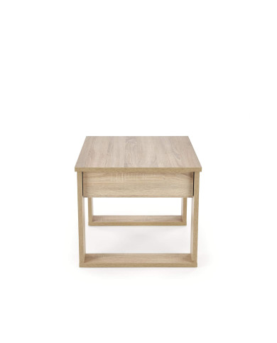 Stolik kawowy Nea z szufladą, dąb sonoma, kwadratowy, 60/60/52 cm, HALMAR Stolik kawowy Nea z szufladą, dąb sonoma, kwadratowy, 60/60/52 cm, HALMAR