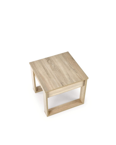 Stolik kawowy Nea z szufladą, dąb sonoma, kwadratowy, 60/60/52 cm, HALMAR Stolik kawowy Nea z szufladą, dąb sonoma, kwadratowy, 60/60/52 cm, HALMAR
