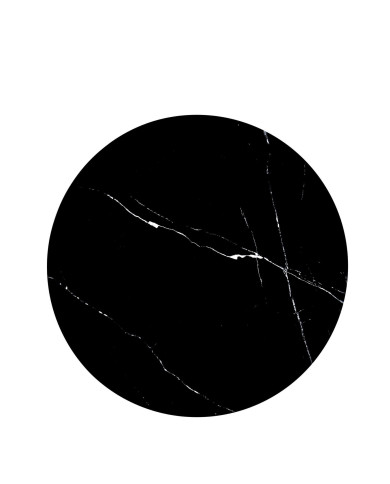 Stolik kawowy Tribeca, okrągły, czarny marmur, podstawa metalowa złota, HALMAR Stolik kawowy Tribeca, okrągły, czarny marmur, podstawa metalowa złota, HALMAR