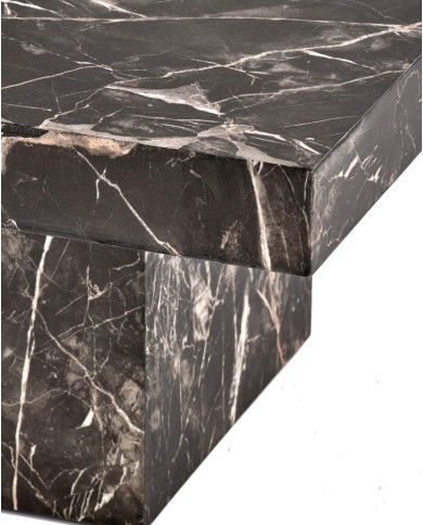 Stolik kawowy Monolit, czarny marmur, kwadratowy, 80/80/41 cm, HALMAR Stolik kawowy Monolit, czarny marmur, kwadratowy, 80/80/41 cm, HALMAR