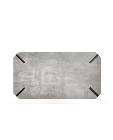 Stolik kawowy Emily, beton, prostokątny, nogi metalowe czarne, HALMAR Stolik kawowy Emily, beton, prostokątny, nogi metalowe czarne, HALMAR