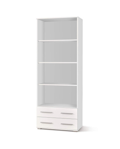 Regał 80 cm, REG3 Lima, biały, szuflady, półki, HALMAR Regał 80 cm, REG3 Lima, biały, szuflady, półki, HALMAR