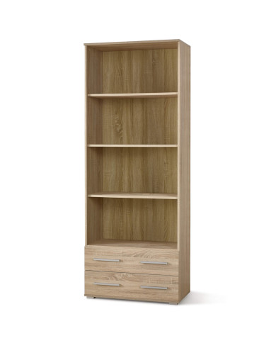 Regał 80 cm, REG3 Lima, dąb sonoma, szuflady, półki, HALMAR Regał 80 cm, REG3 Lima, dąb sonoma, szuflady, półki, HALMAR