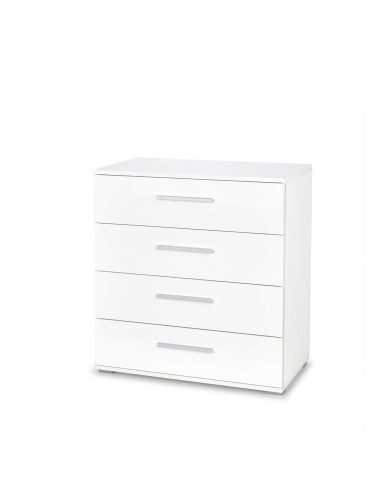 Komoda Lima KM-3, biały połysk, z szufladami, HALMAR Komoda Lima KM-3, biały połysk, z szufladami, HALMAR