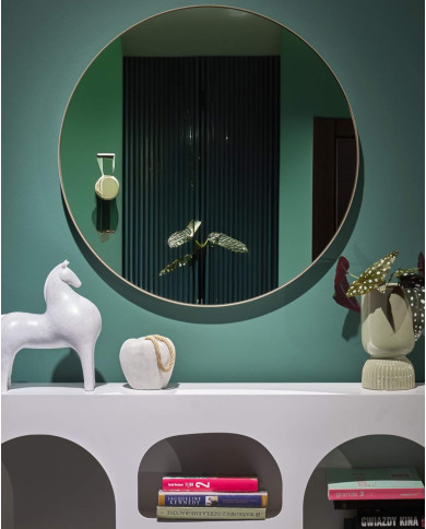 Lustro wiszące Patina, złota rama, ścienne, HALMAR Lustro wiszące Patina, złota rama, ścienne, HALMAR